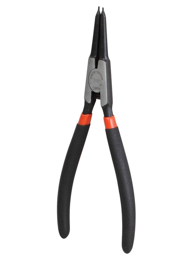 GROZ External Straight Circlip Plier with Precise & Solid Contact Tips| Ideal for Fitting Snap Rings on Shafts| Chrome Vanadium Construction| Wear Resistant| Cousin Grip| Length: 175 mm| CLP/ST/E/175 - Image 1
